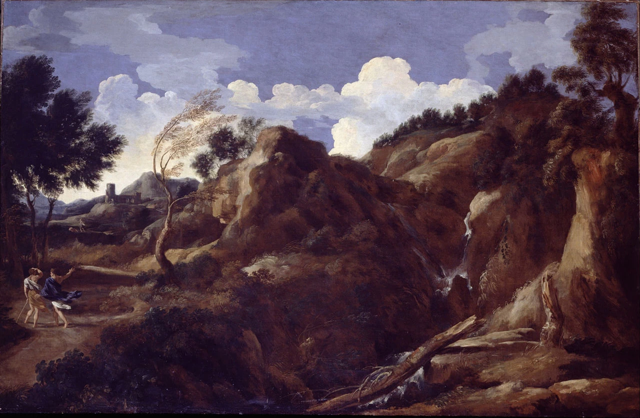 Paesaggio montuoso con tempesta in avvicinamento - Dulwich Picture Gallery, Londra